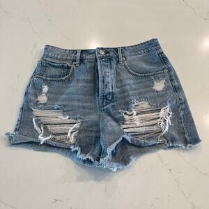 Good American Jean Shorts Distressed Size 2 /26